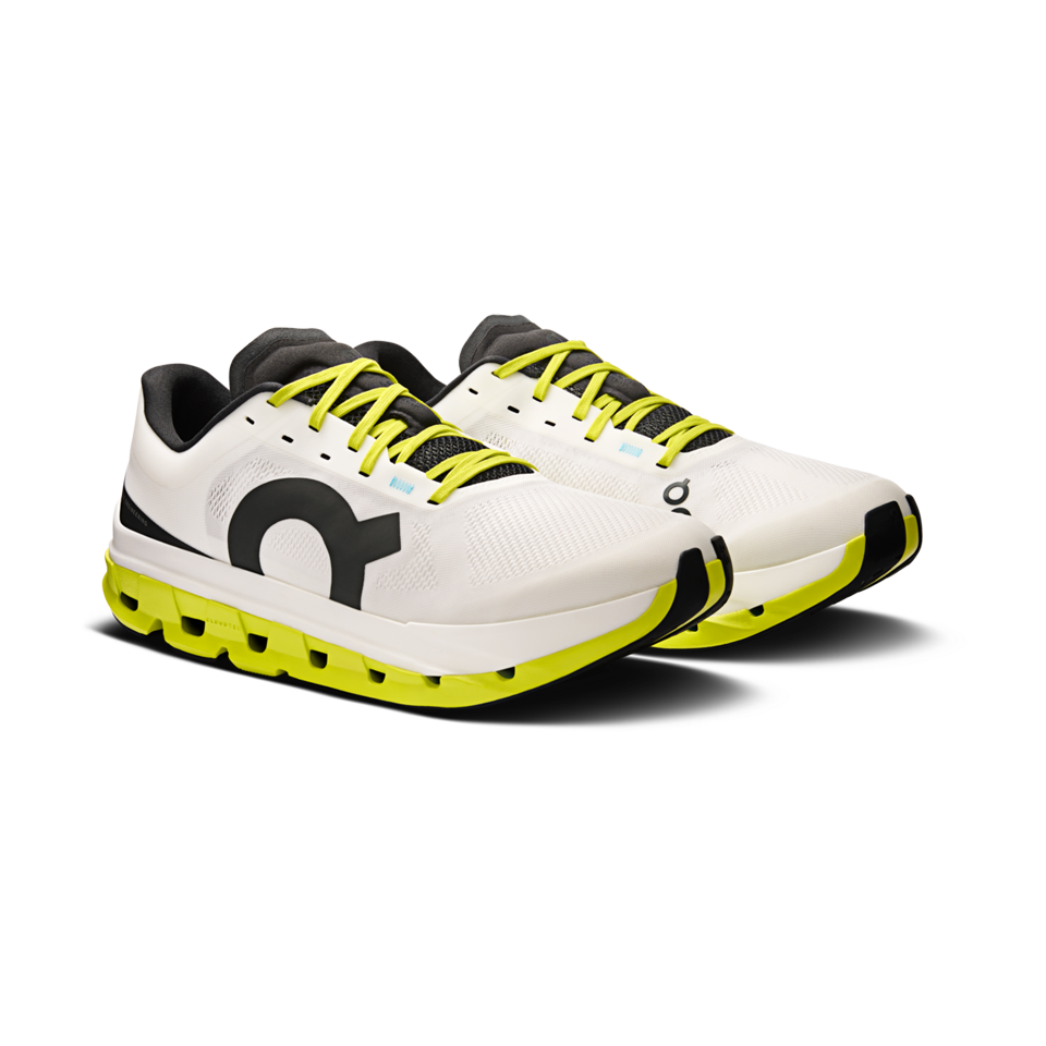 On Men's Cloudflow 5 White/Lime