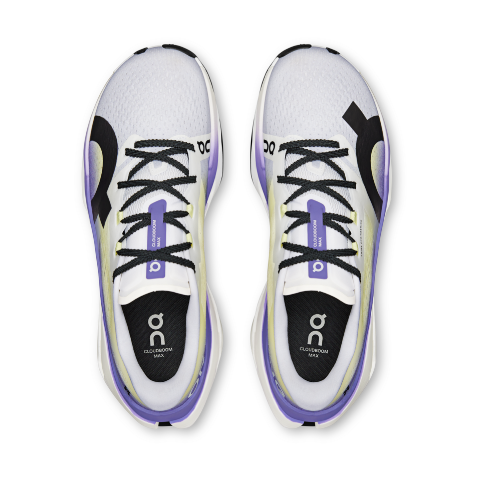 On Men's Cloudboom Max White/Juniper