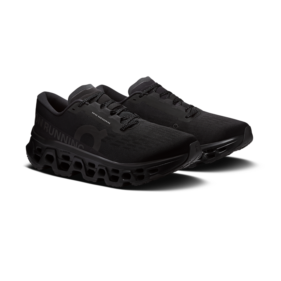 On Men's Cloudmonster 3 Black/Black