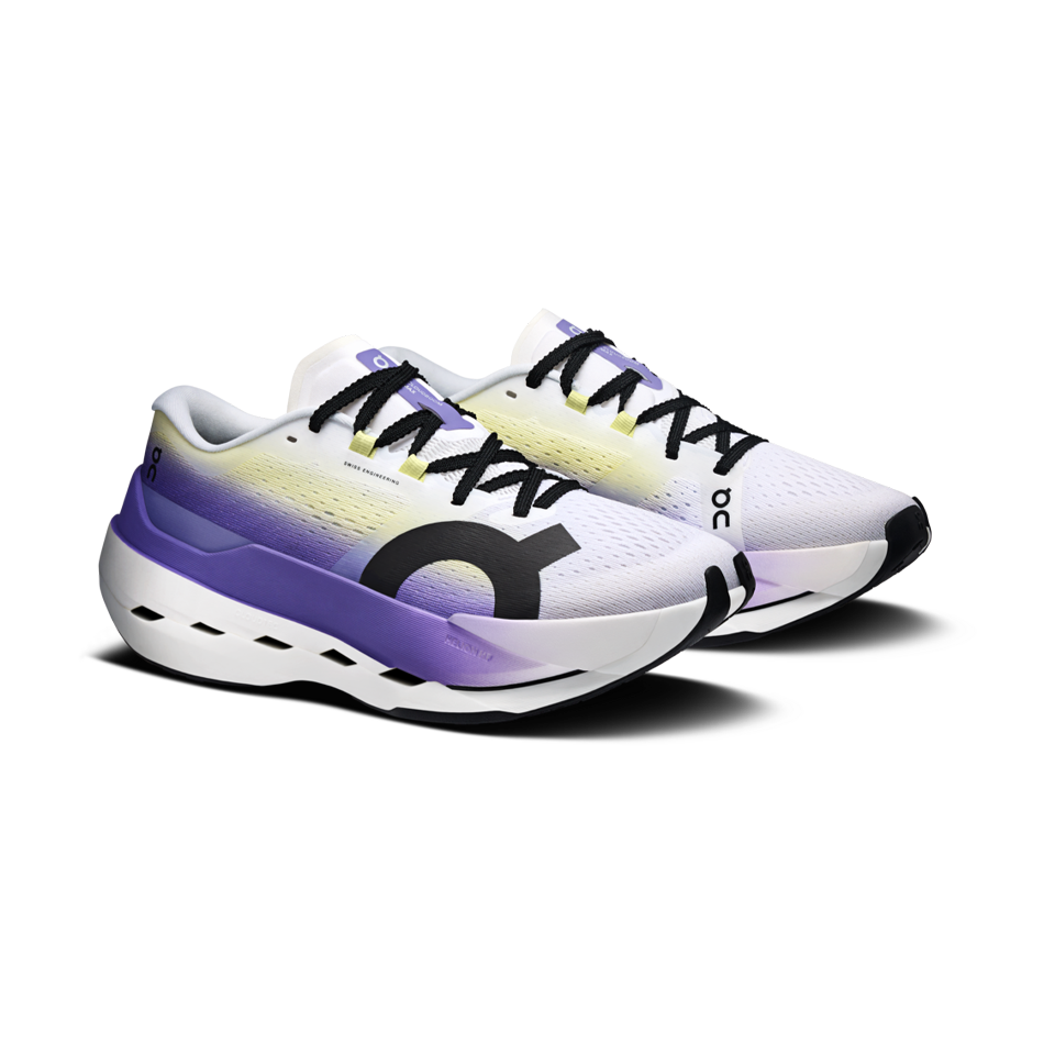 On Women's Cloudboom Max White/Juniper