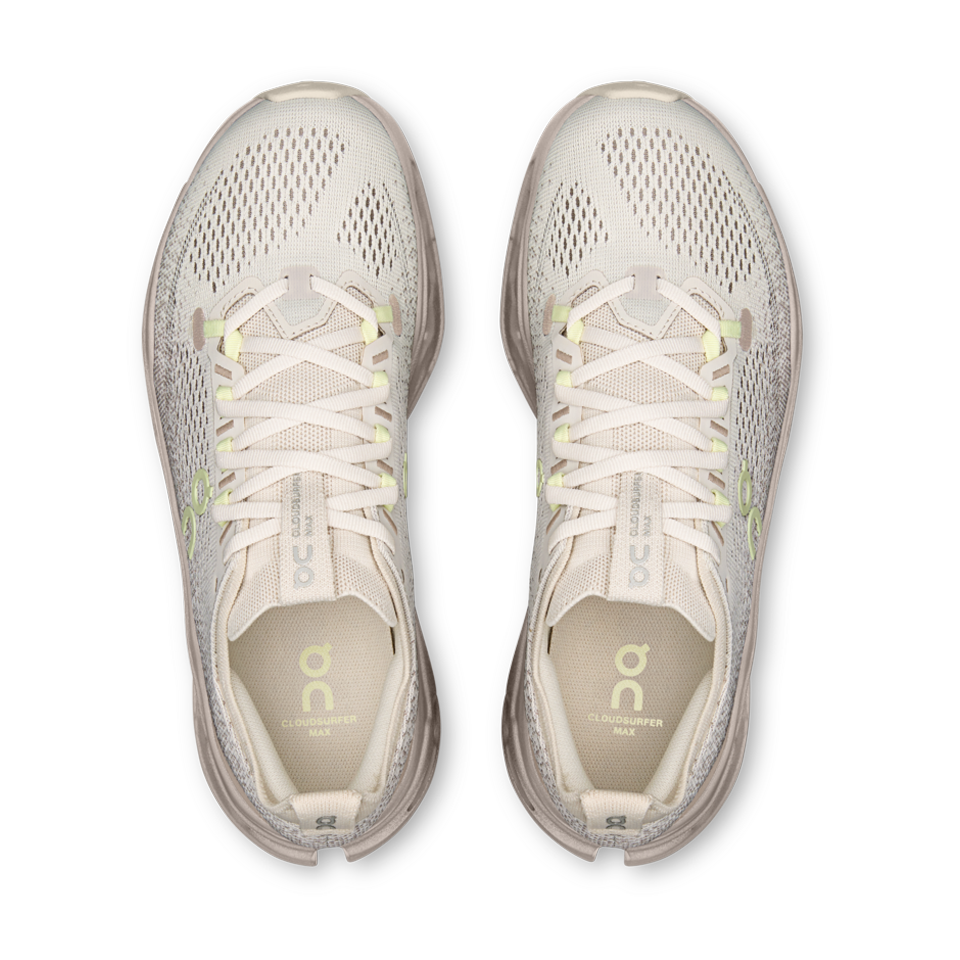 On Women's Cloudsurfer Max Pelican/Lime Light