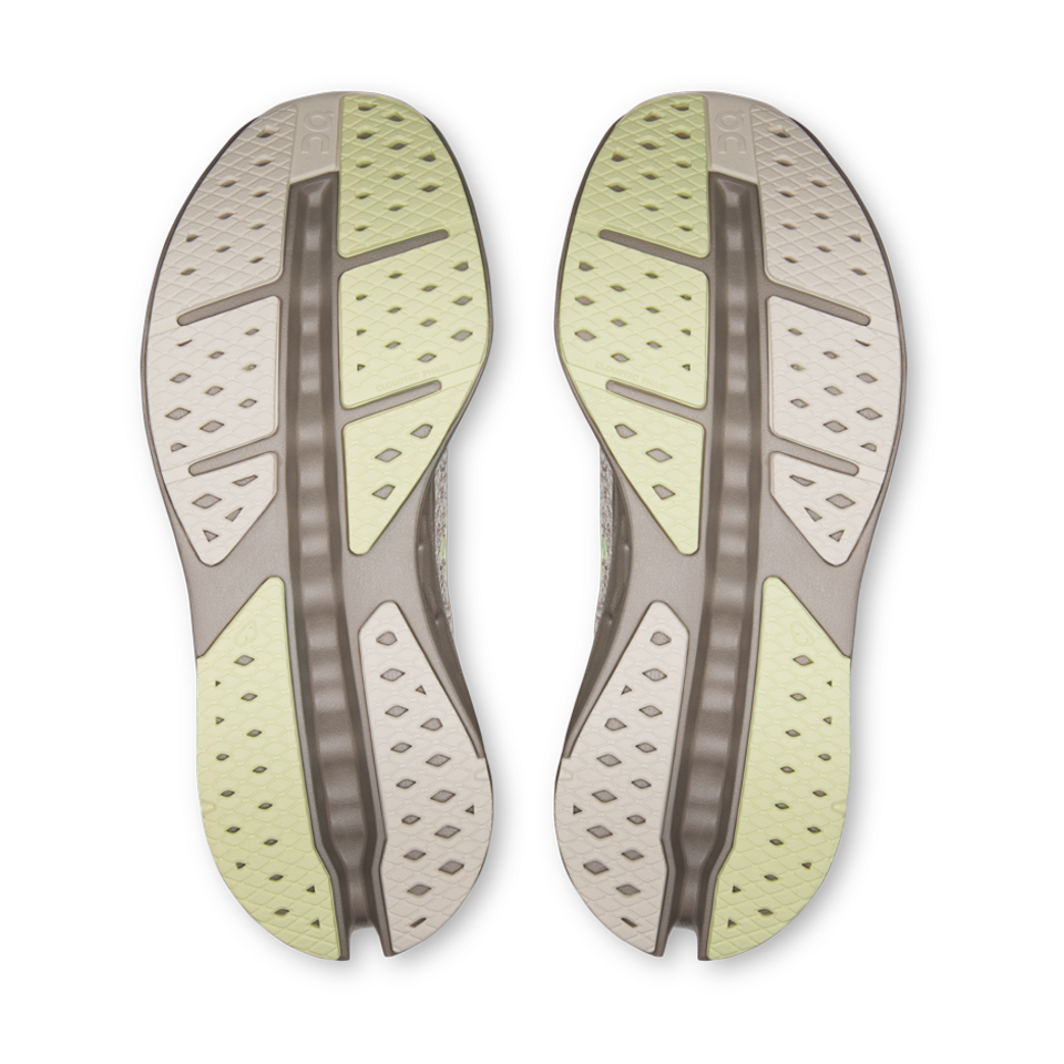 On Women's Cloudsurfer Max Pelican/Lime Light