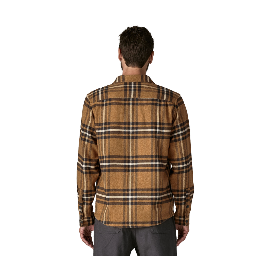 Patagonia Men's Fjord Flannel Shirt Catch: Deer Brown