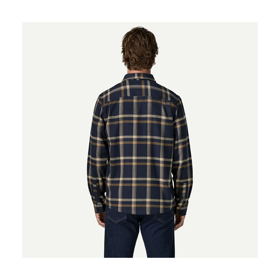 Patagonia Men's Fjord Flannel Shirt Crossing: New Navy