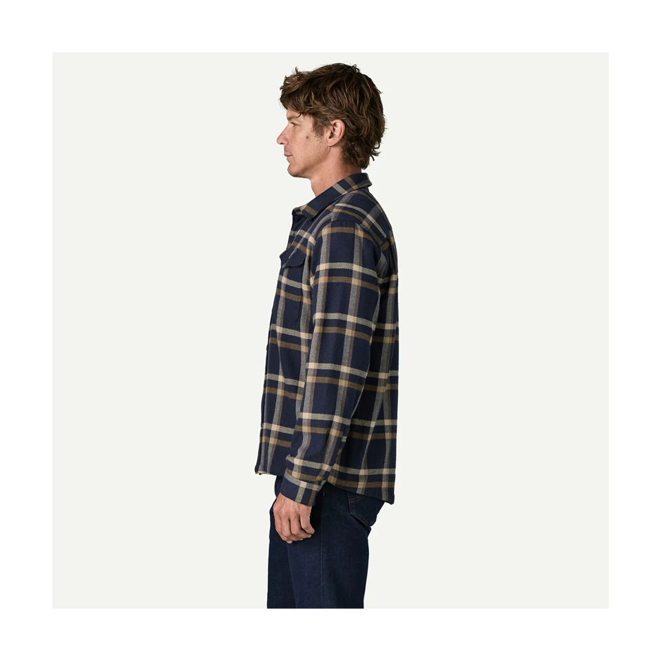 Patagonia Men's Fjord Flannel Shirt Crossing: New Navy
