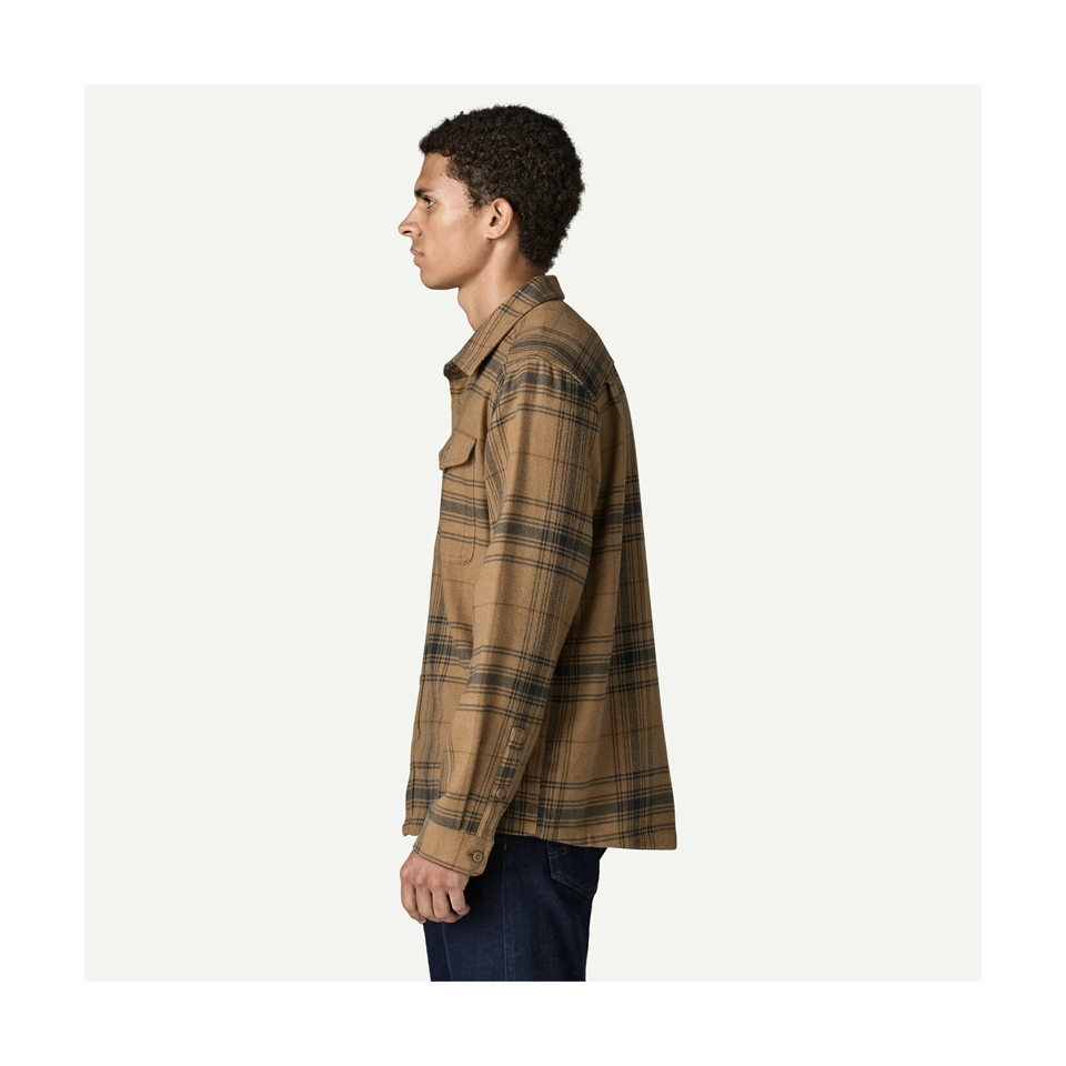 Patagonia Men's Fjord Flannel Shirt Dissolve: Slab Khaki