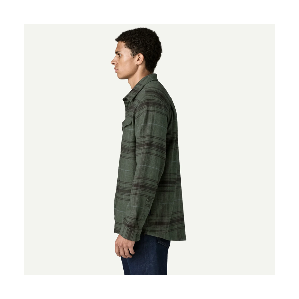 Patagonia Men's Fjord Flannel Shirt Dissolve: Treeline Green