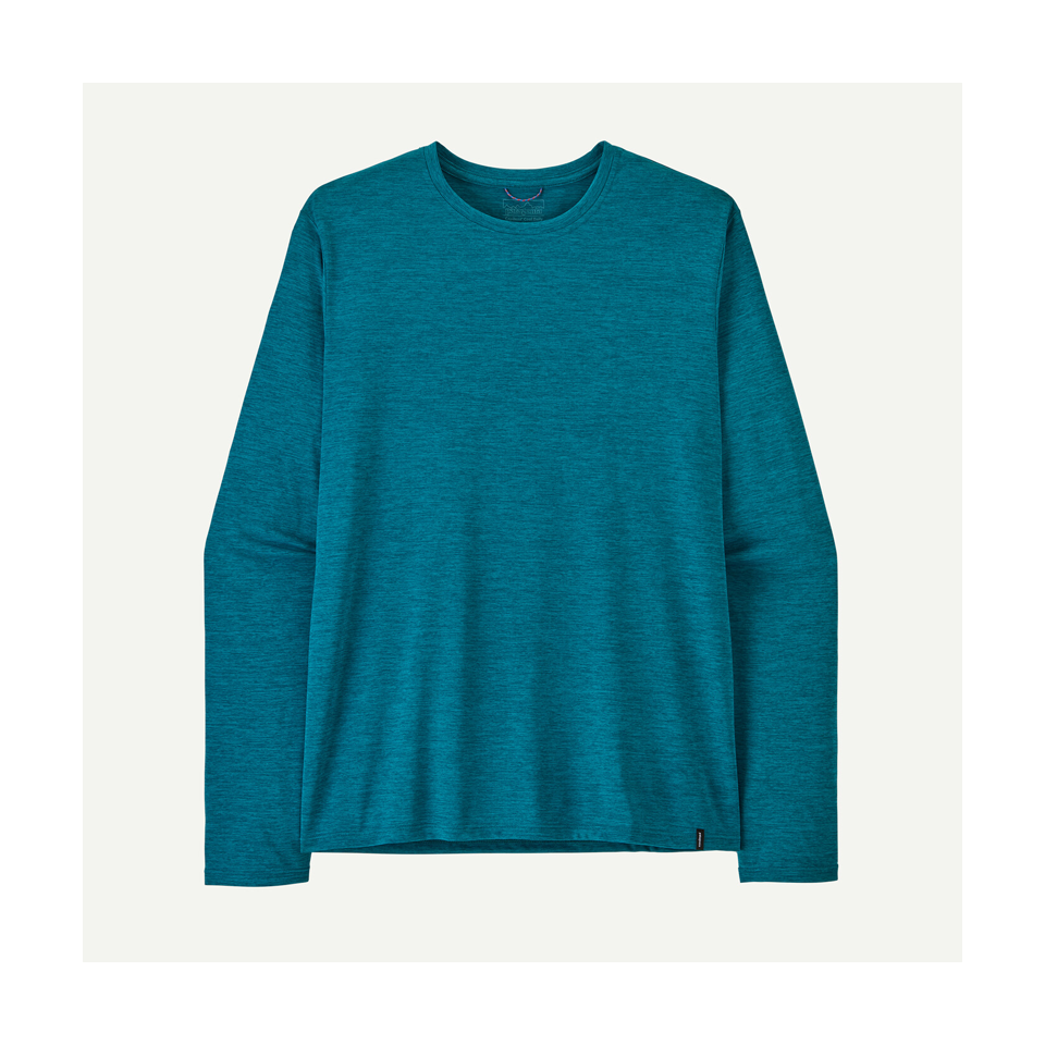 Patagonia Men's Long-Sleeved Capilene Cool Daily Shirt Glacial Blue - Light Glacial Blue X-Dye