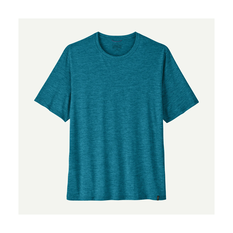 Patagonia Men's Capilene Cool Daily Shirt Glacial Blue - Light Glacial Blue X-Dye