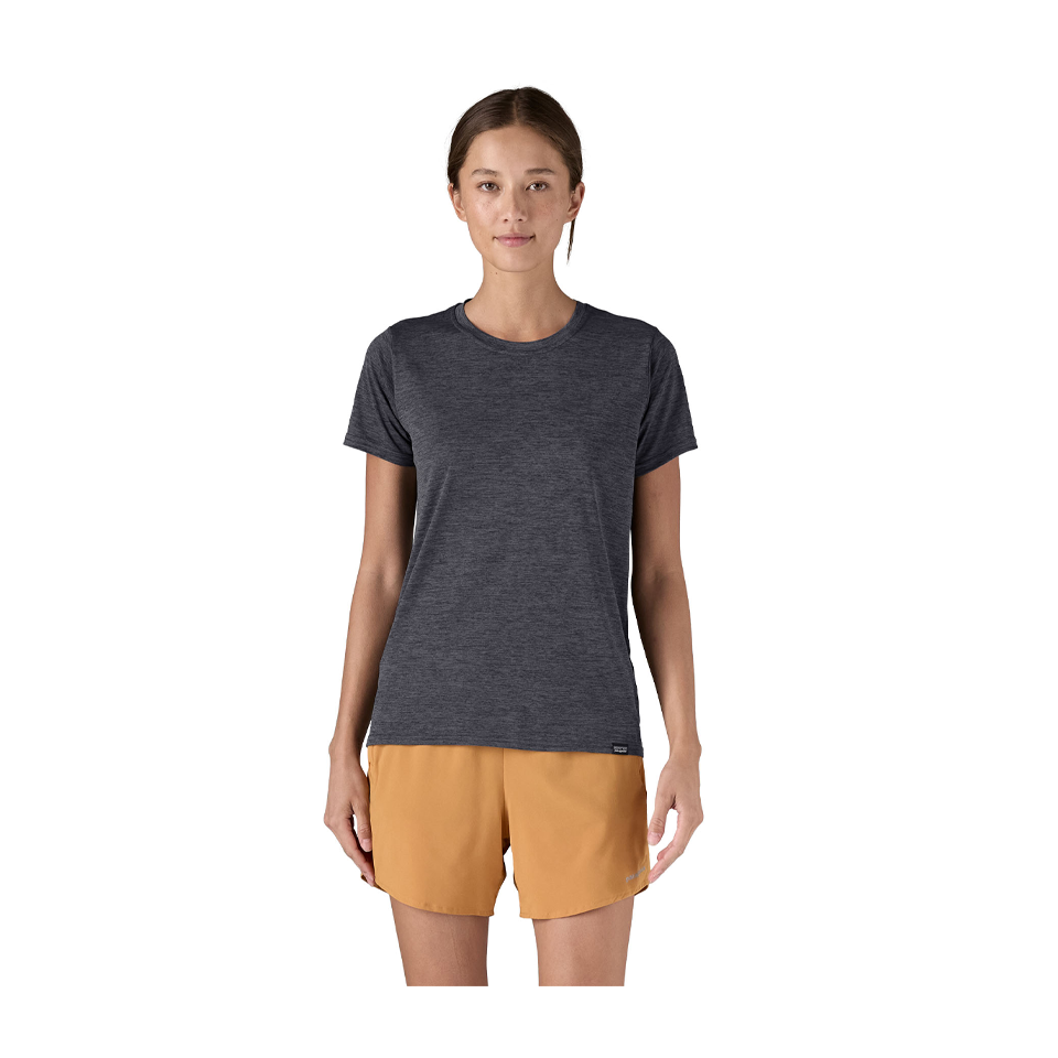 Patagonia Women's Capilene Cool Daily Shirt Smolder Blue - Light Smolder Blue X-Dye