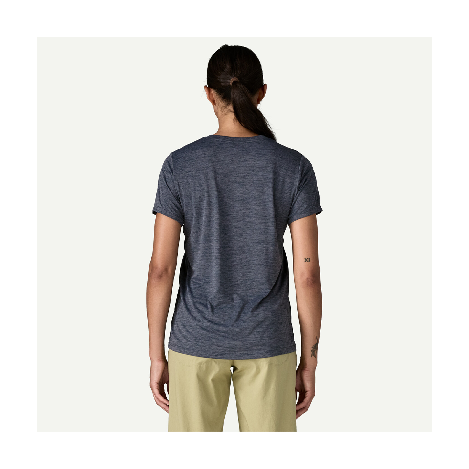 Patagonia Women's Capilene Cool Daily Shirt Smolder Blue - Light Smolder Blue X-Dye