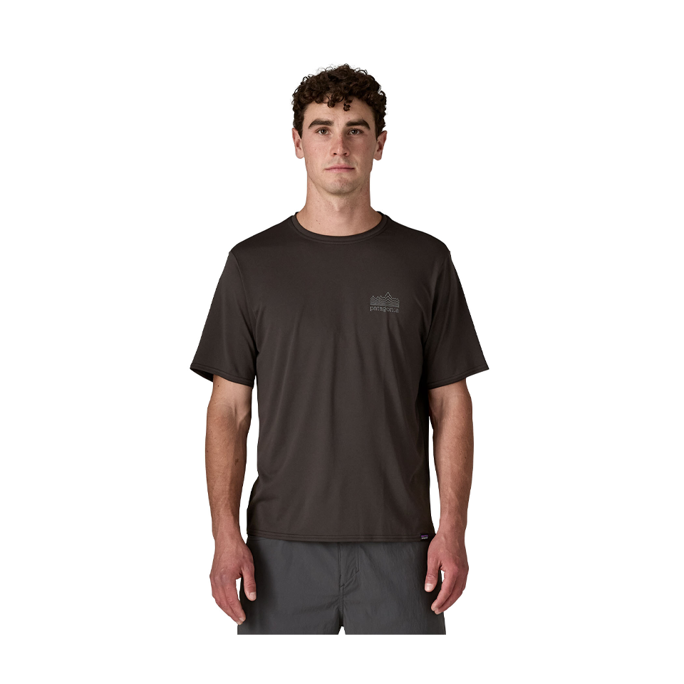 Patagonia Men's Capilene Cool Daily Graphic Shirt Strataspire: Black