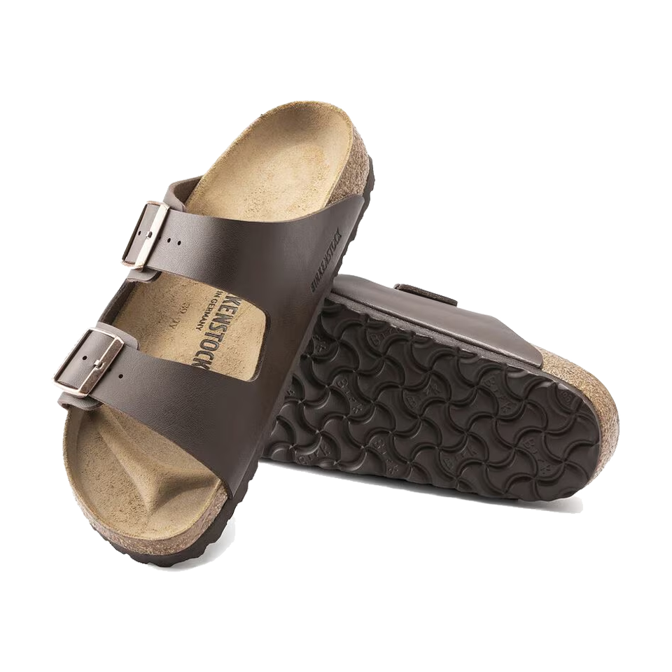 Birkenstock Arizona Birko-Flor Regular Width Dark Brown