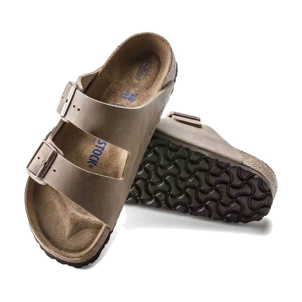 Birkenstock Arizona Soft Footbed Oiled Leather Regular Width Tobacco