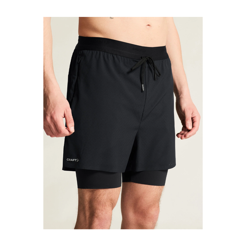 Craft Men's Hypervent 2-in-1 Shorts Black