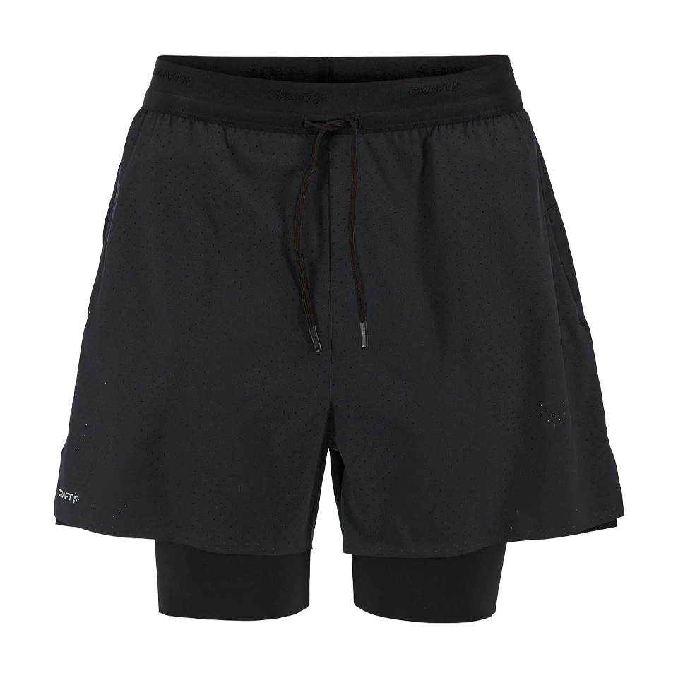 Craft Men's Hypervent 2-in-1 Shorts Black