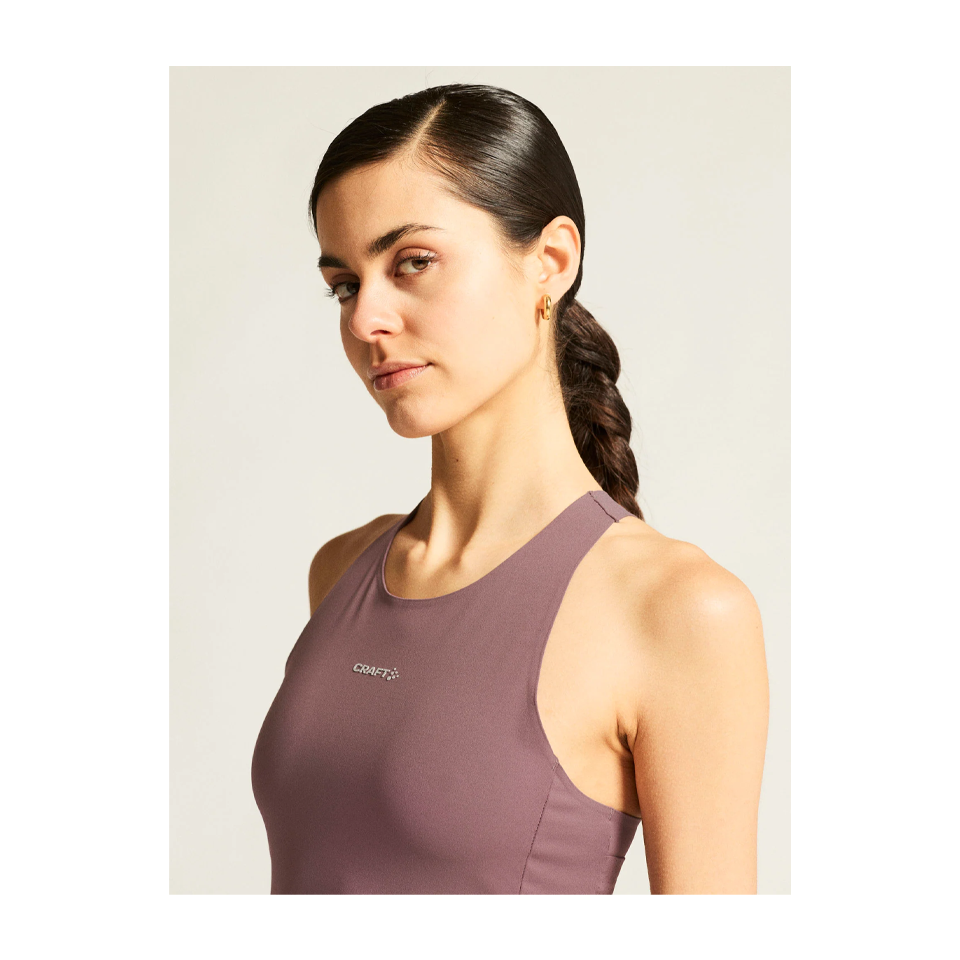 Craft Women's Hypervent Cropped Pocket Singlet Flint