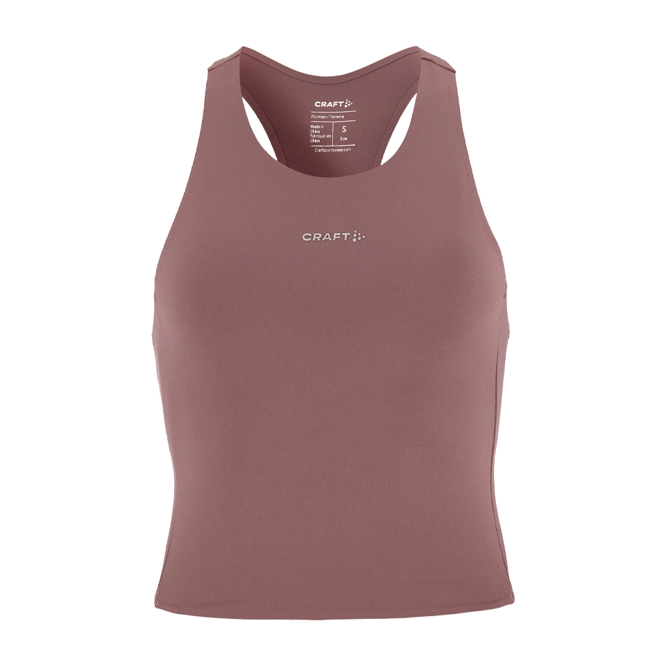 Craft Women's Hypervent Cropped Pocket Singlet Flint