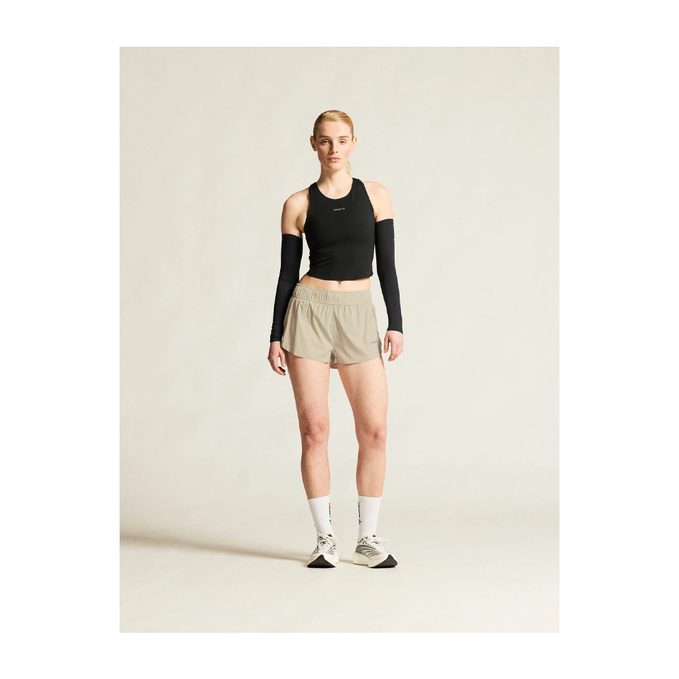 Craft Women's Hypervent Cropped Pocket Singlet Black