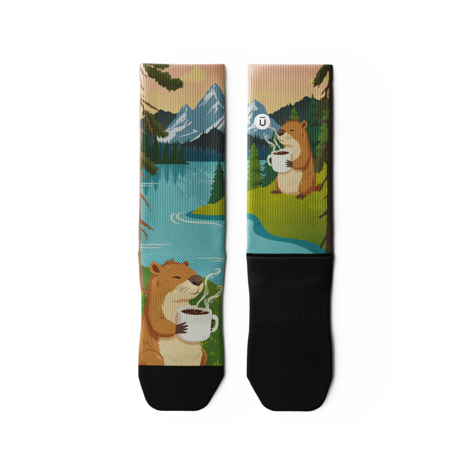 Outway Beaver Buzz Crew Socks