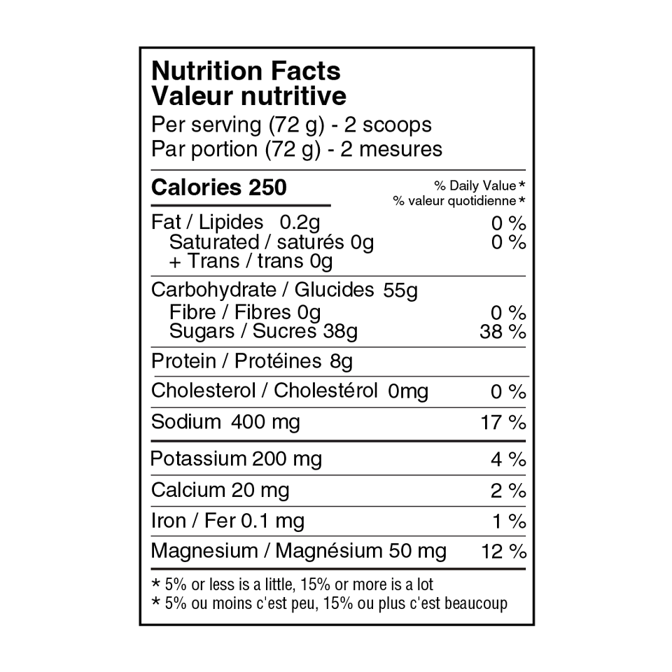 Näak Energy Drink Mix Peach Apricot 720g Bag