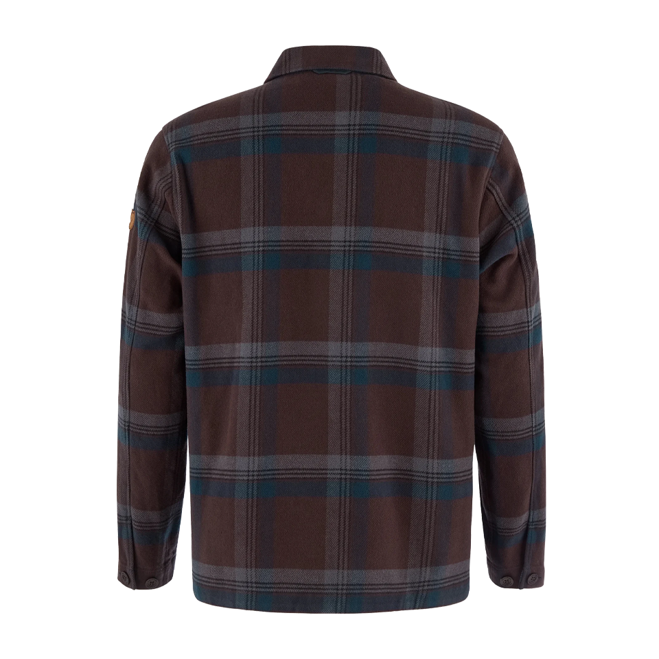 Fjällräven Men's Singi Flannel Overshirt Black Oak - Dark Navy
