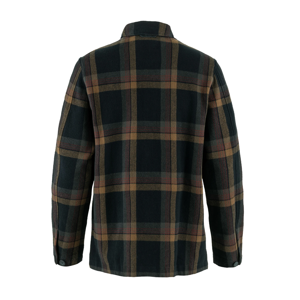Fjällräven Men's Singi Flannel Overshirt Dark Navy/Wood Brown