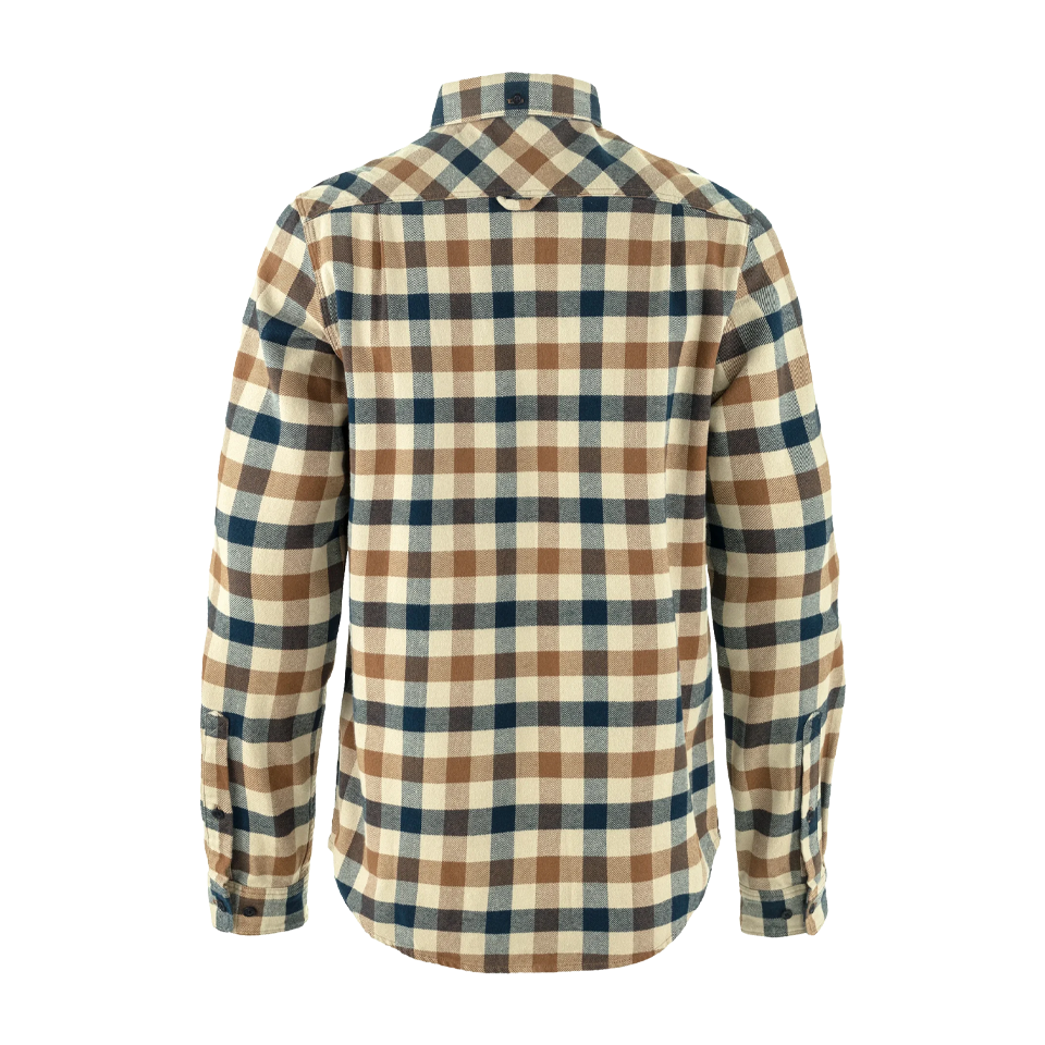 Fjällräven Men's Skog Slim Shirt Fossil/Dark Navy