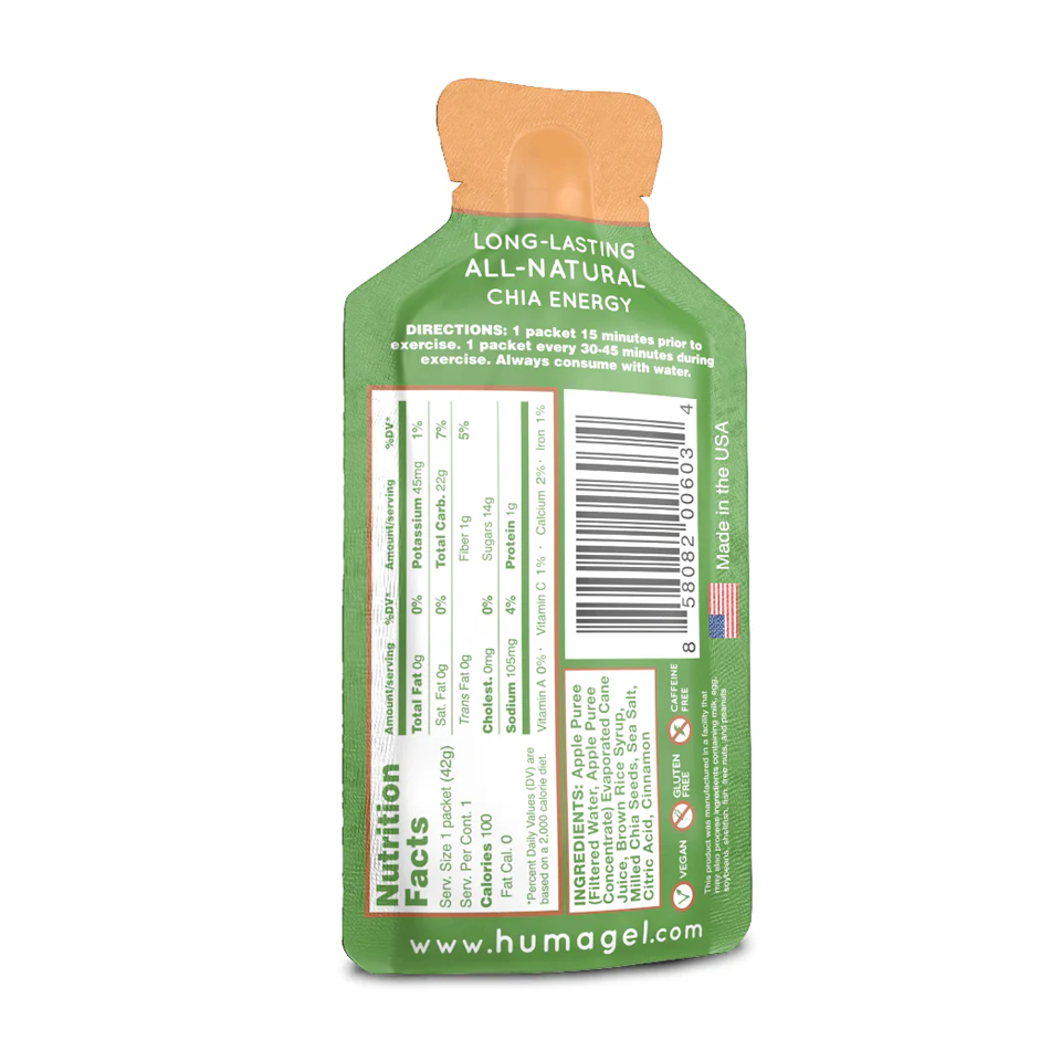 Huma Energy Gel Apples And Cinnamon