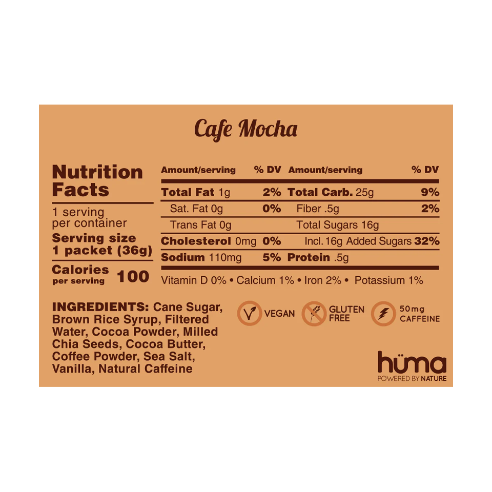 Huma Energy Gel Original Mocha
