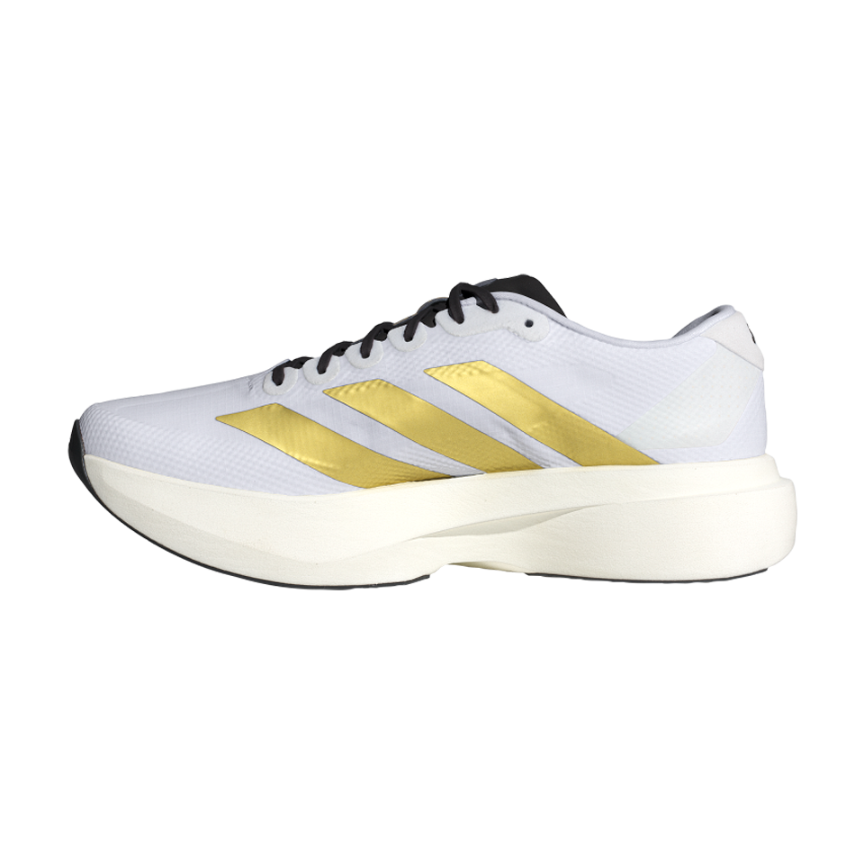 adidas Men's Adizero EVO SL Woven Ftwr White/Matte Gold/Core Black
