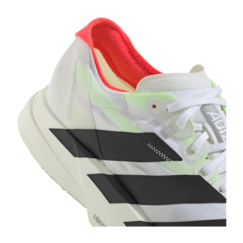 adidas Women's Adizero Adios Pro 4 Cloud White/Core Black/Silver Metallic