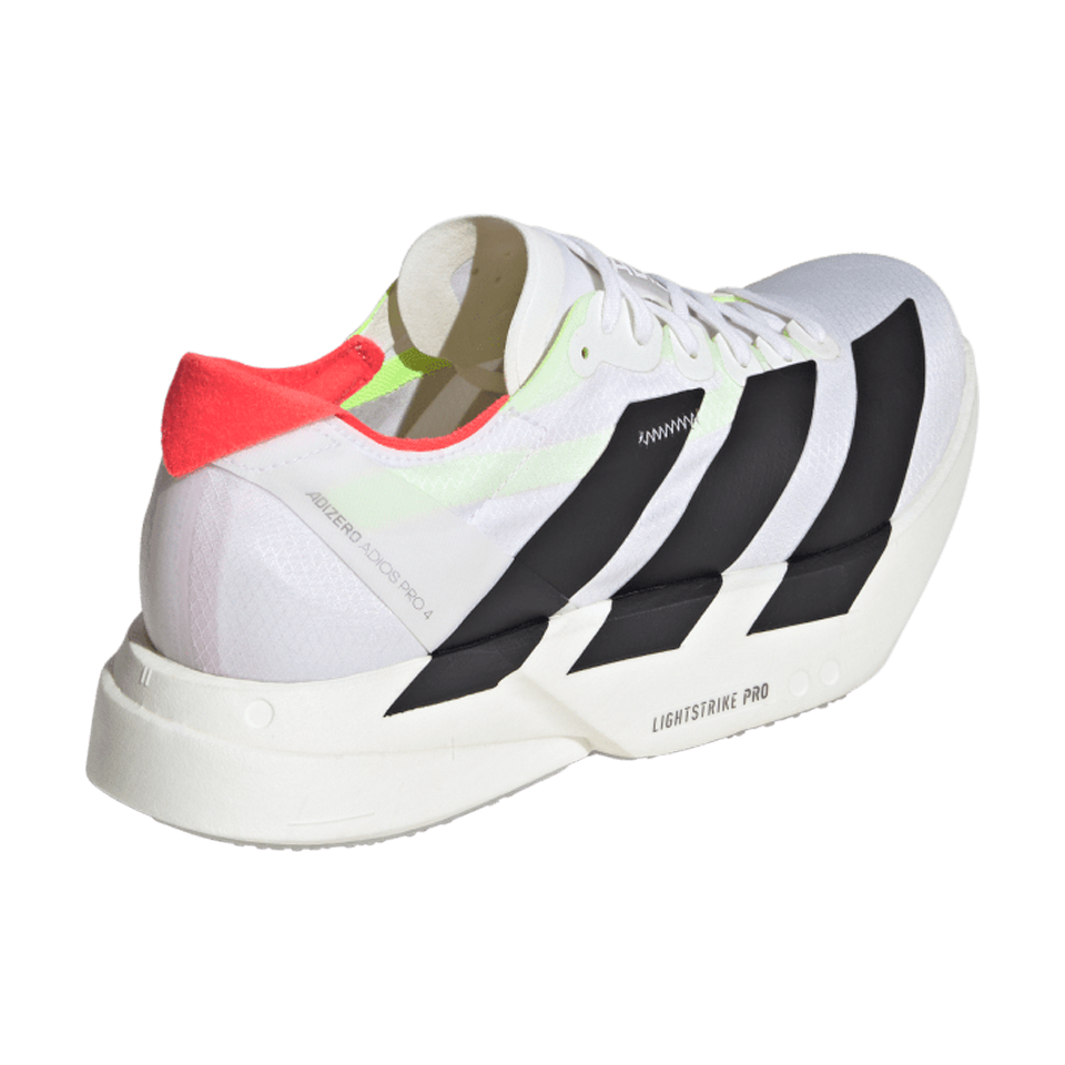 adidas Women's Adizero Adios Pro 4 Cloud White/Core Black/Silver Metallic