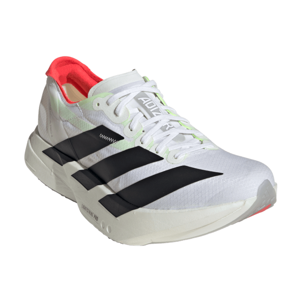 adidas Women's Adizero Adios Pro 4 Cloud White/Core Black/Silver Metallic