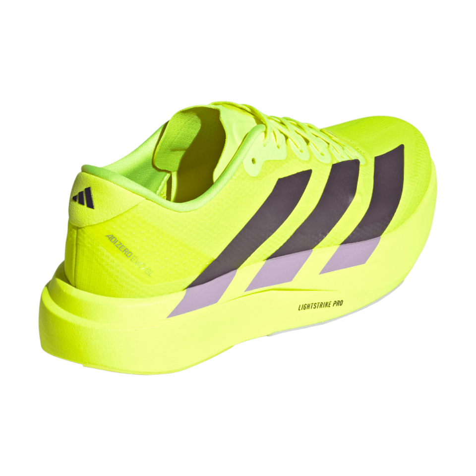 adidas Men's Adizero EVO SL Solar Yellow/Aurora Plum/Powder Plum