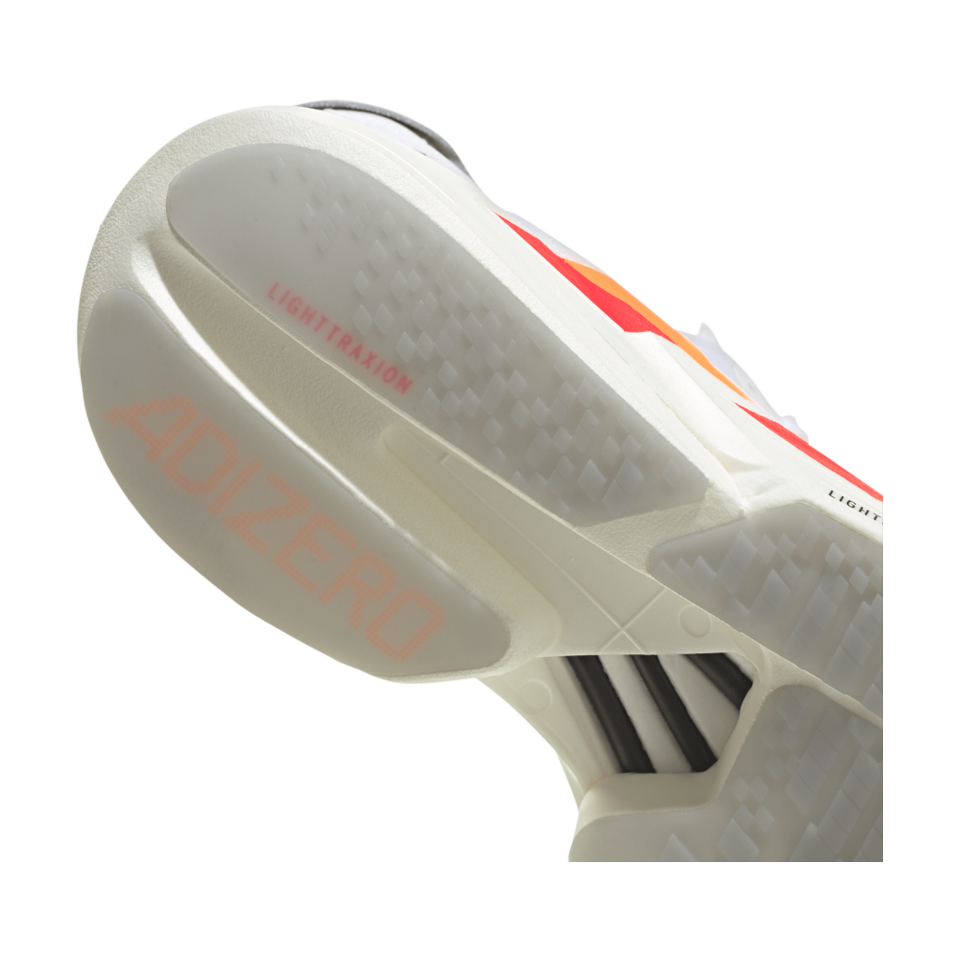 adidas Men's Adizero Adios Pro 4 Cloud White/Lucid Orange/Lucid Red