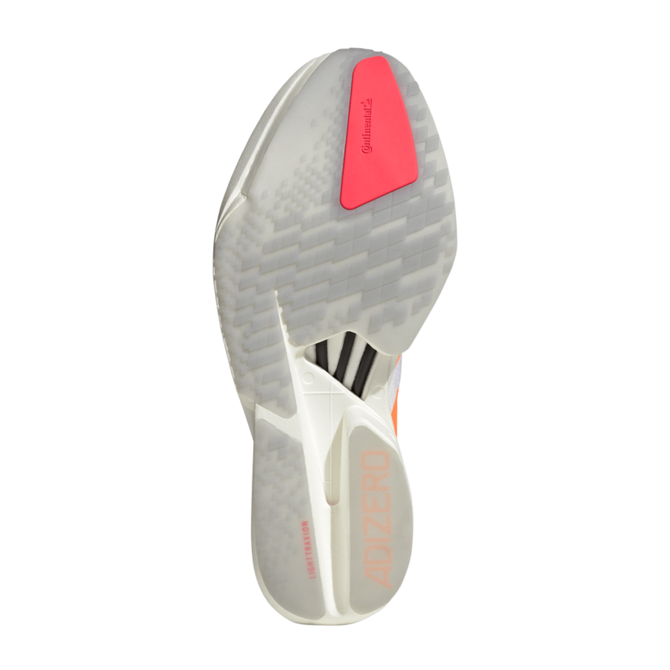 adidas Men's Adizero Adios Pro 4 Cloud White/Lucid Orange/Lucid Red