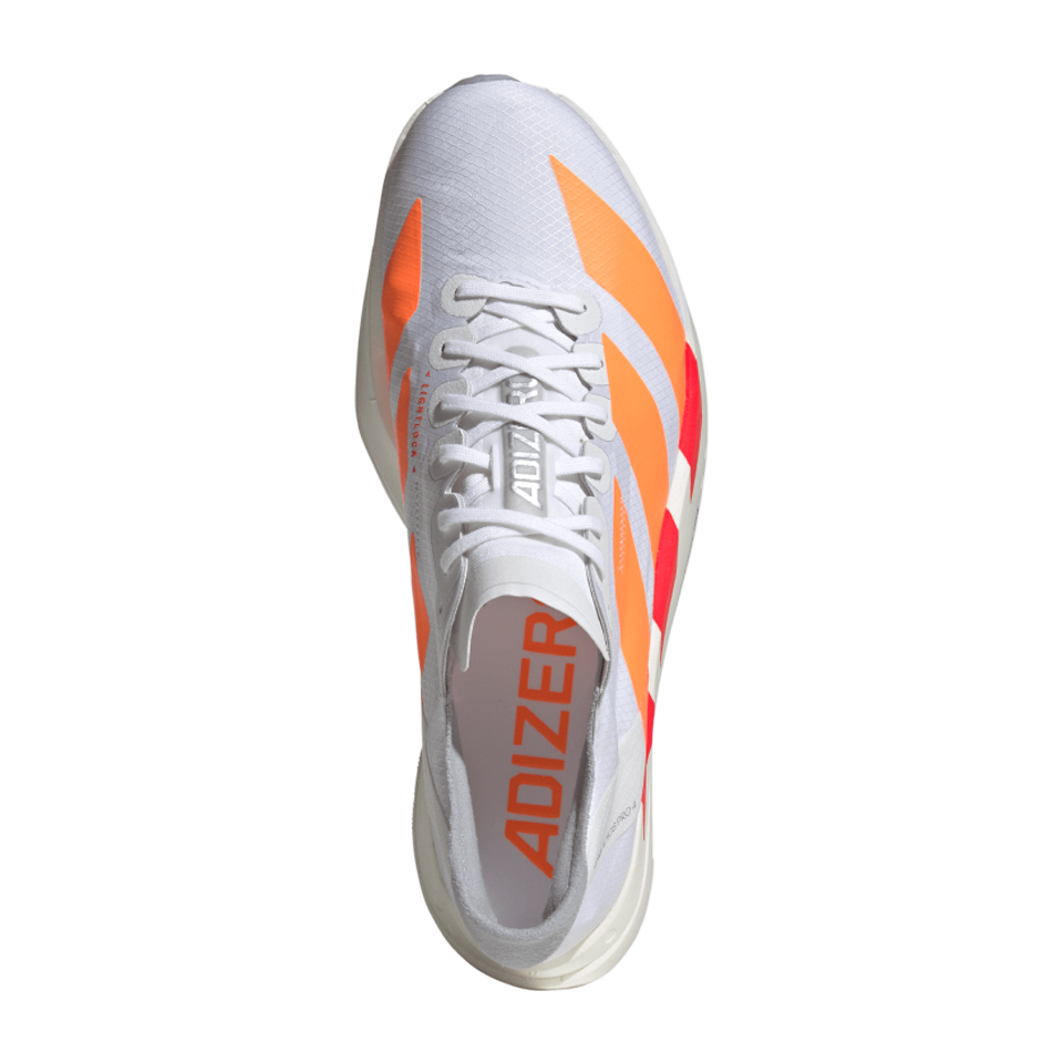 adidas Men's Adizero Adios Pro 4 Cloud White/Lucid Orange/Lucid Red