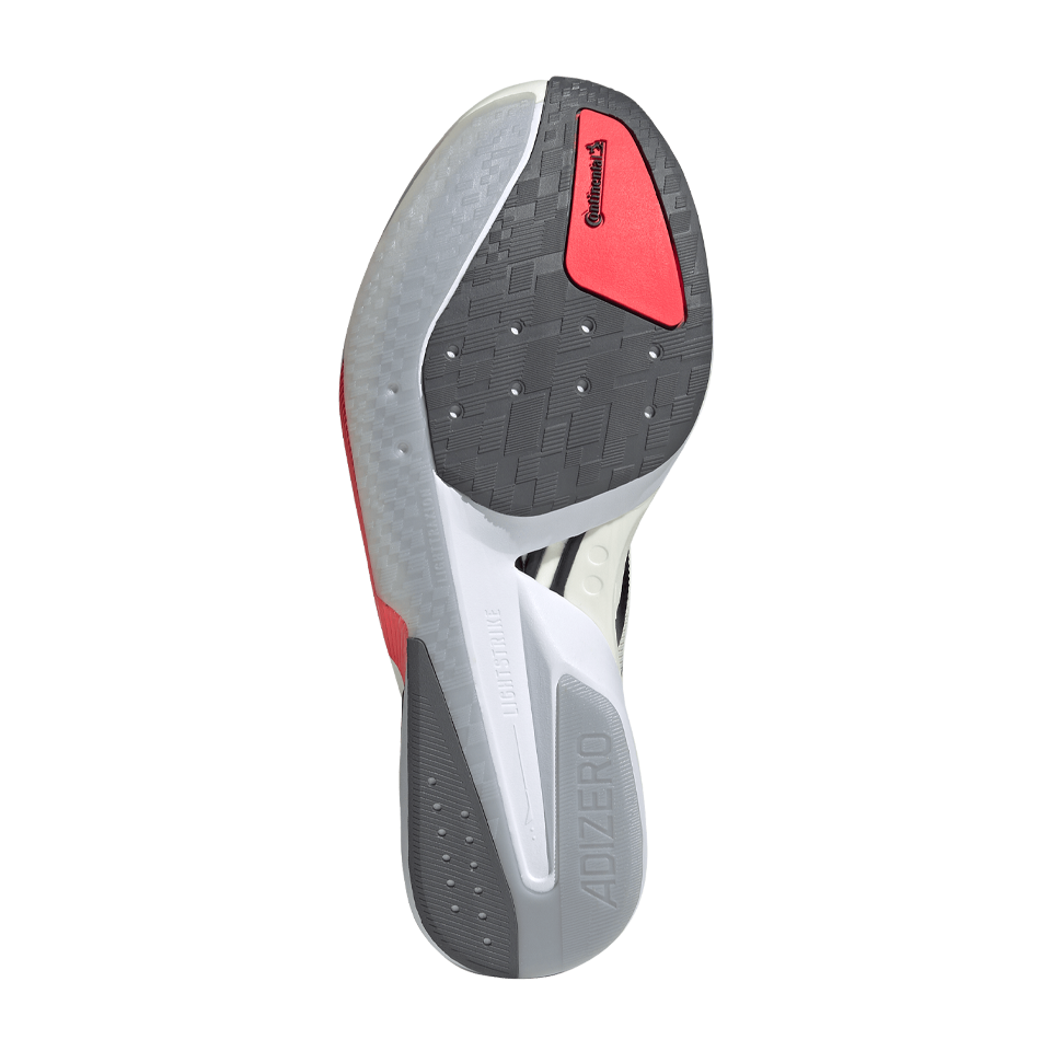 adidas Men's Adizero Boston 13 Cloud White/Core Black/Lucid Red