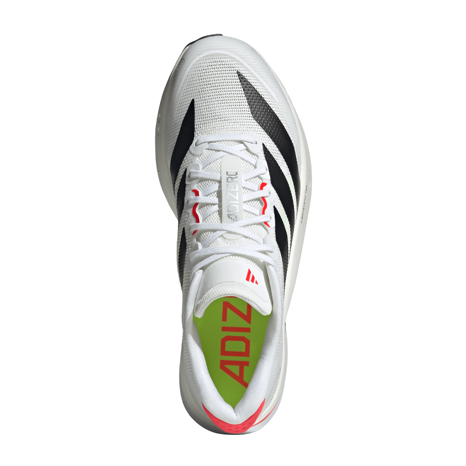 adidas Men's Adizero Boston 13 Cloud White/Core Black/Lucid Red