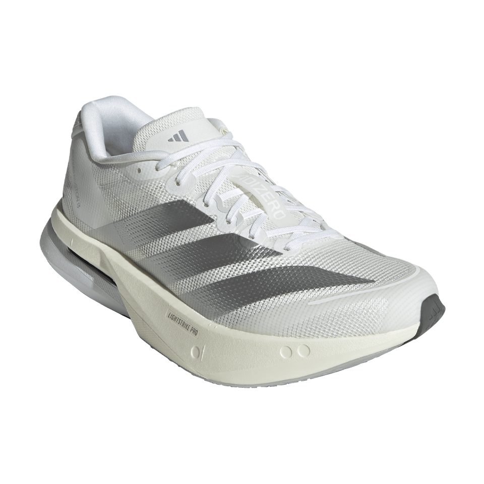Adidas Women's Adizero Boston 13 Cloud White/Matte Silver/Dash Grey