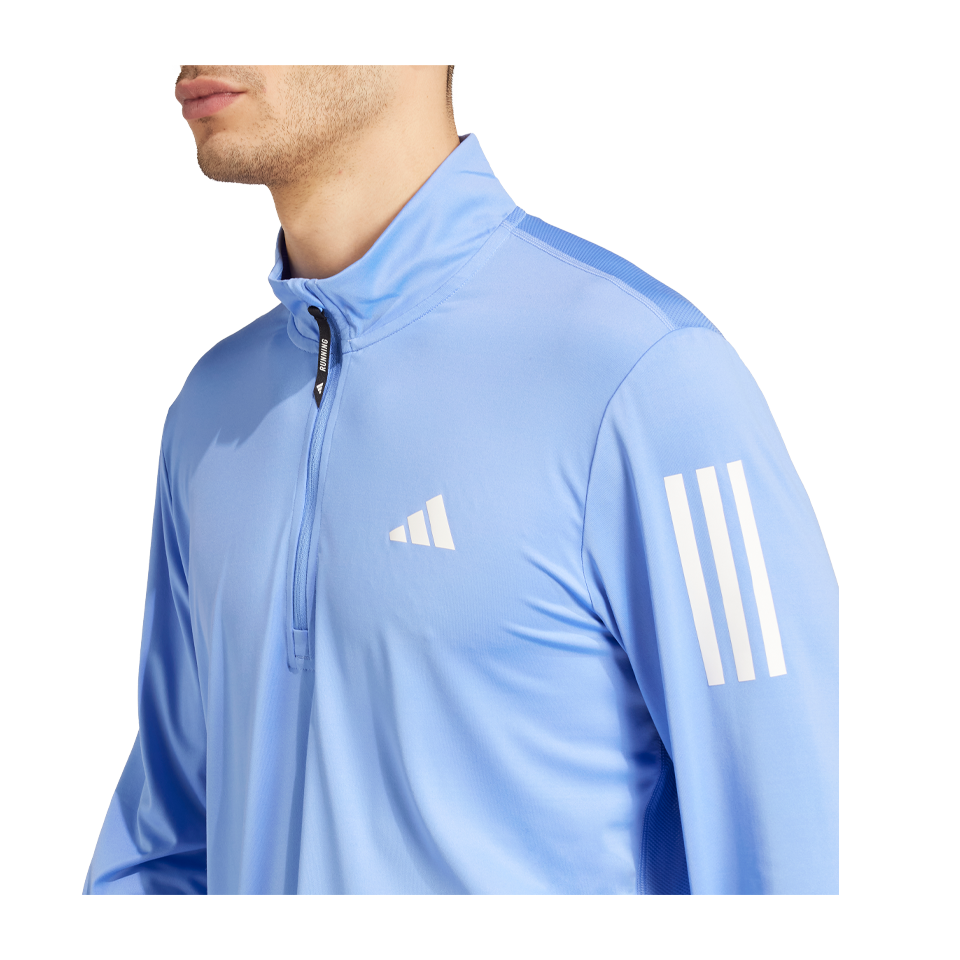 adidas Men's Own The Run Half-Zip Blue Fusion