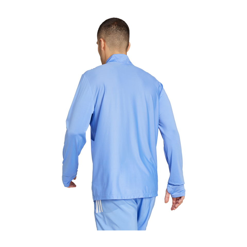 adidas Men's Own The Run Half-Zip Blue Fusion