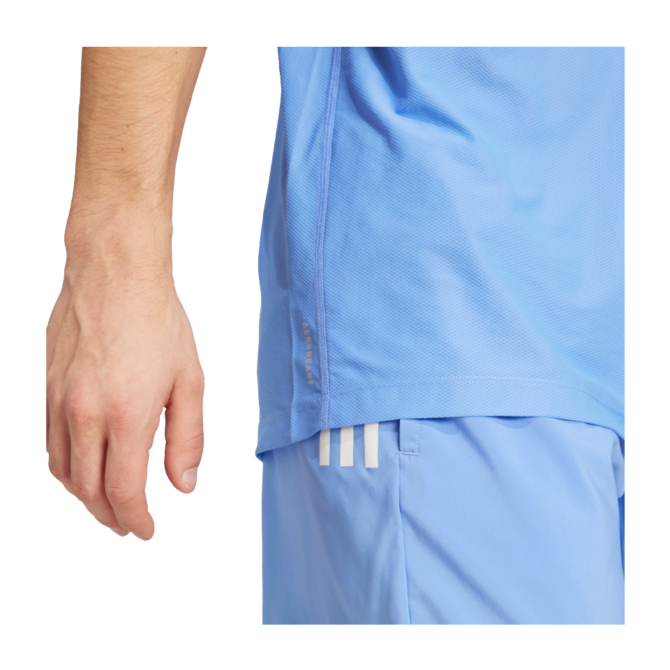 adidas Men's Own The Run Tee Blue Fusion