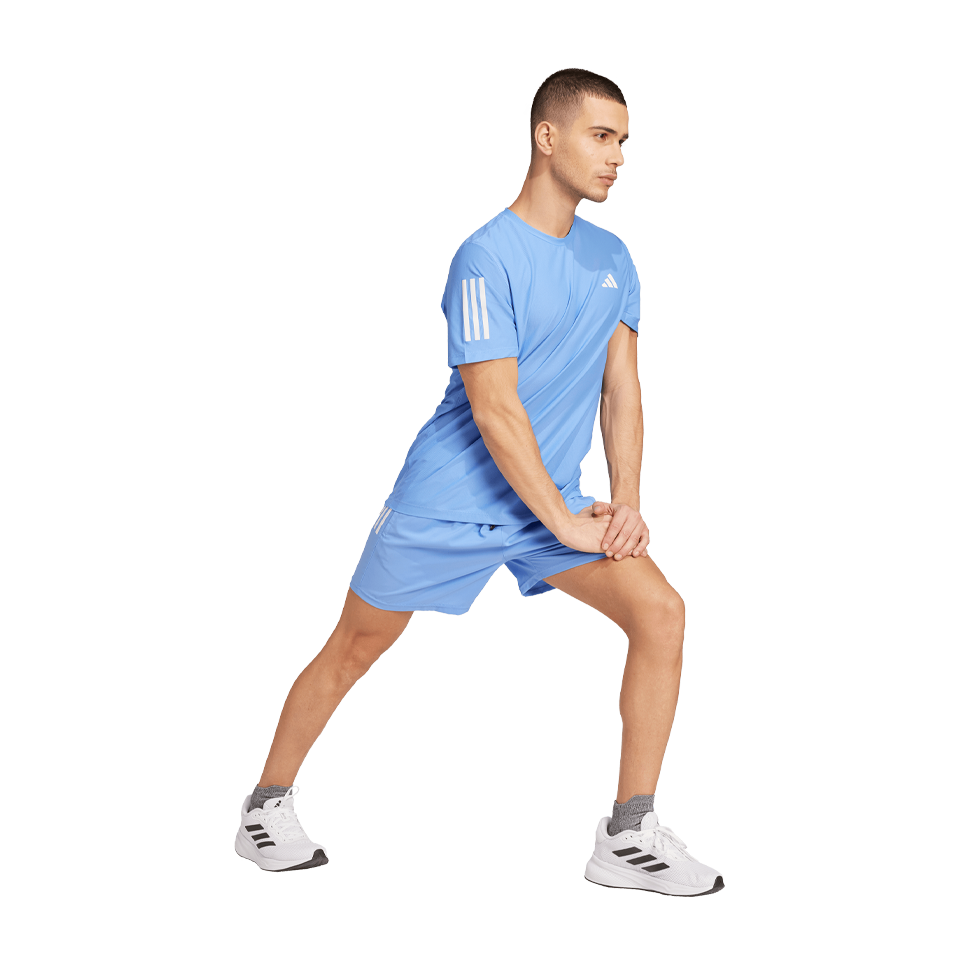 adidas Men's Own The Run Tee Blue Fusion