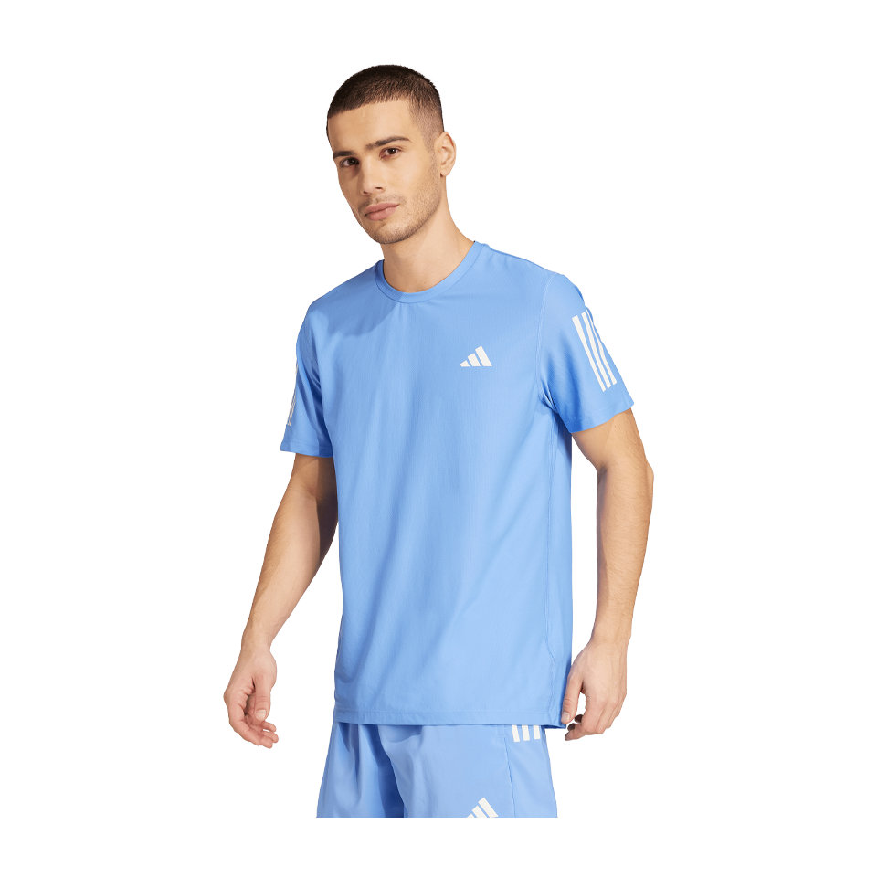 adidas Men's Own The Run Tee Blue Fusion