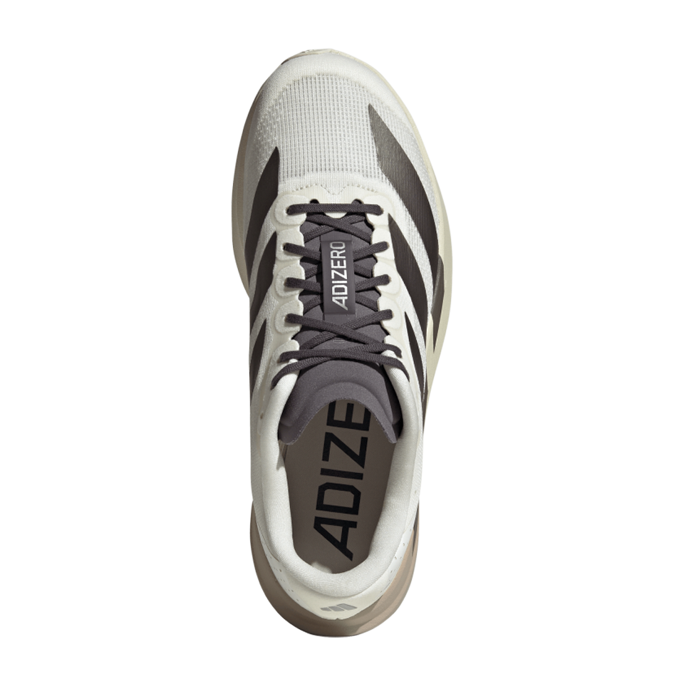 adidas Men's Adizero Evo SL Off White/Aurora Coffee Met./Matte Silver