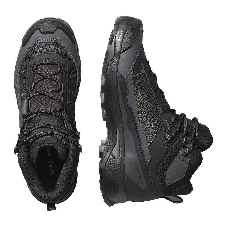Salomon Men's X Ultra 5 Mid GTX Black/Asphalt