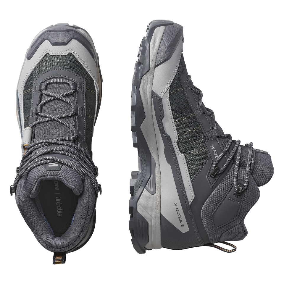 Salomon Women's X Ultra 5 Mid GTX Nine Iron/Gull/Soft Clay