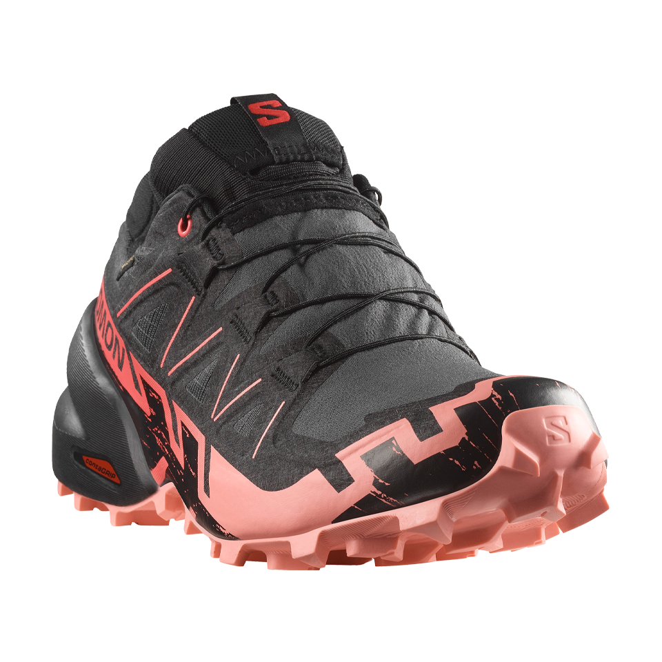 Salomon Women's Speedcross 6 GTX Nine Iron/Black/Flamingo Pink